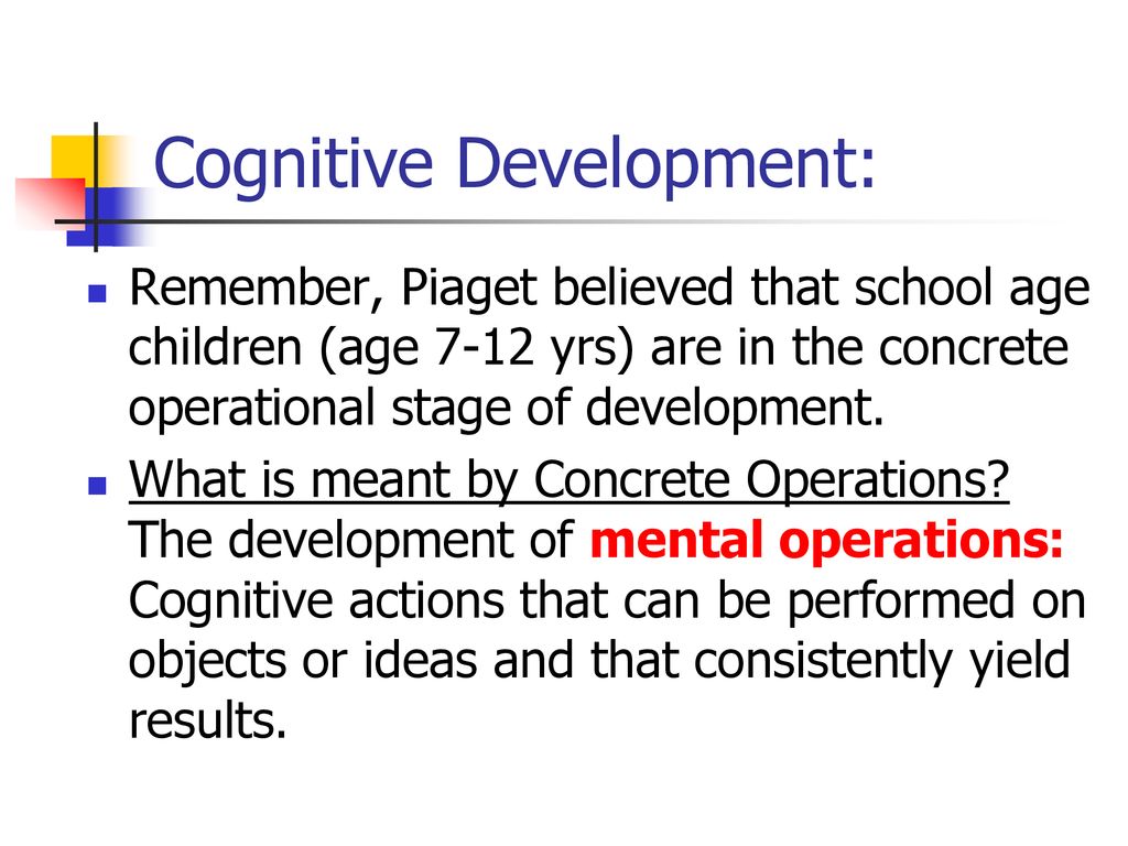 Piaget school online age